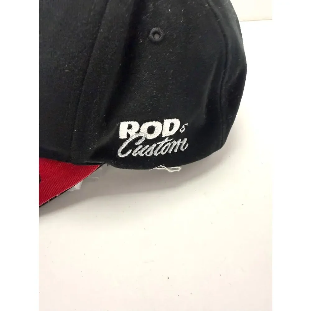 Hot Rod Custom Embroidered Flame Bill Adjustable Hat Cap Car Show Youth